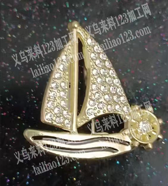 一帆风顺帆船合金胸针订单，如图，寻找合金