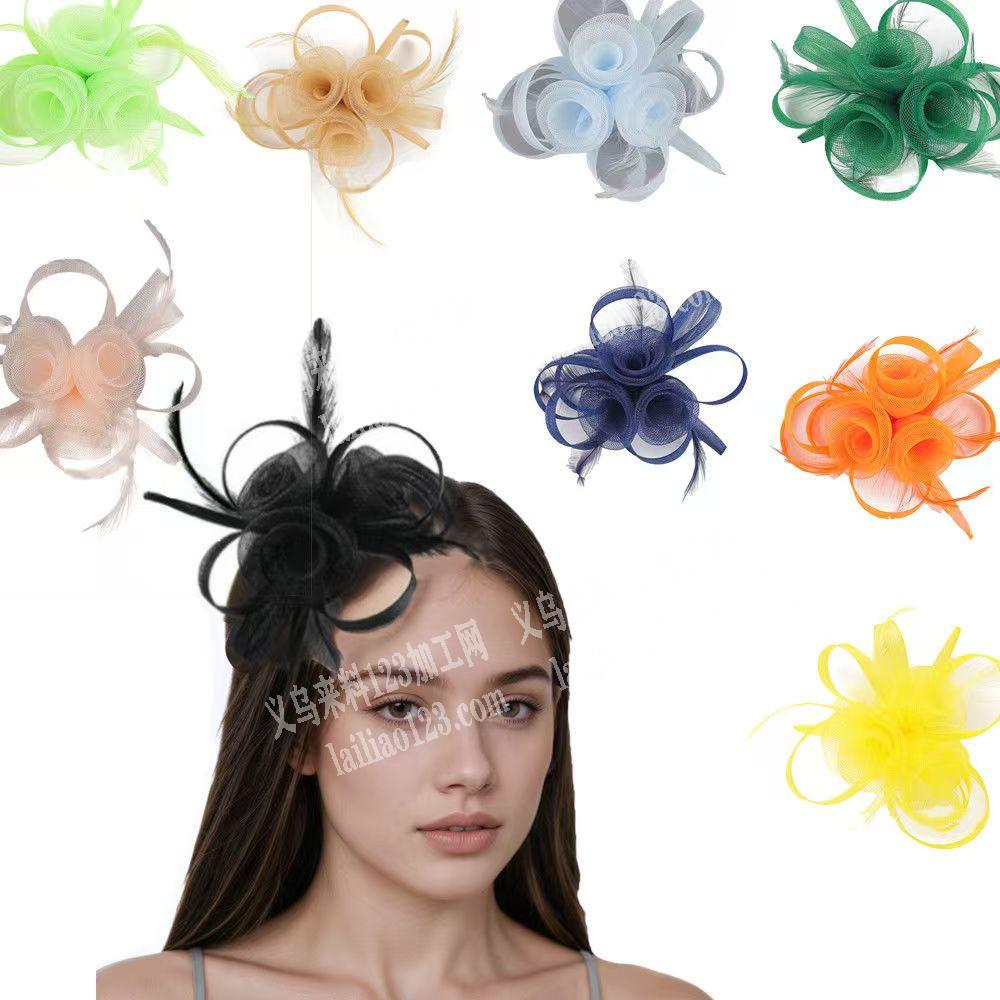 花朵头饰手工活外发加工，粘胶做手工活，这