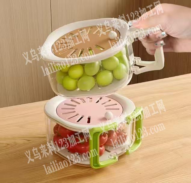 塑料水果收纳盒订单，如图实单找货，有生产