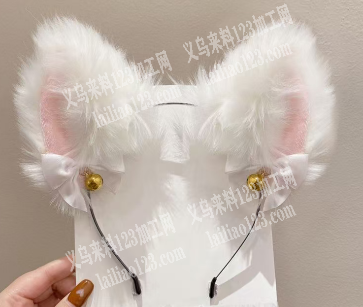 猫耳朵头箍【手工活】外发加工，如图，手工