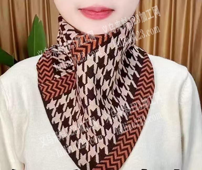 围脖三角巾围巾订单外发加工，如图，寻找围
