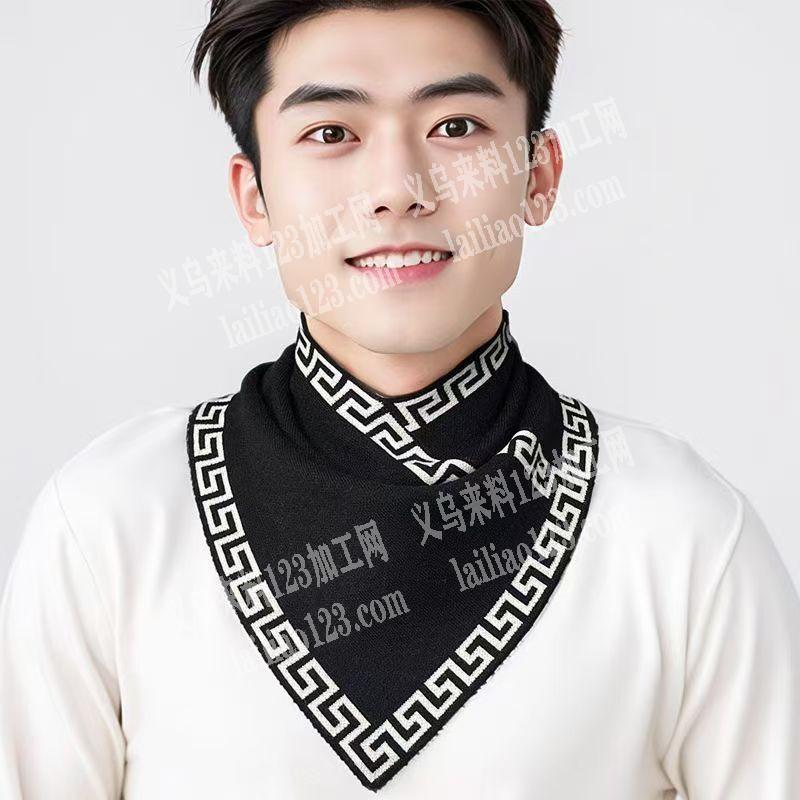 围脖三角巾围巾订单外发加工，如图，寻找围