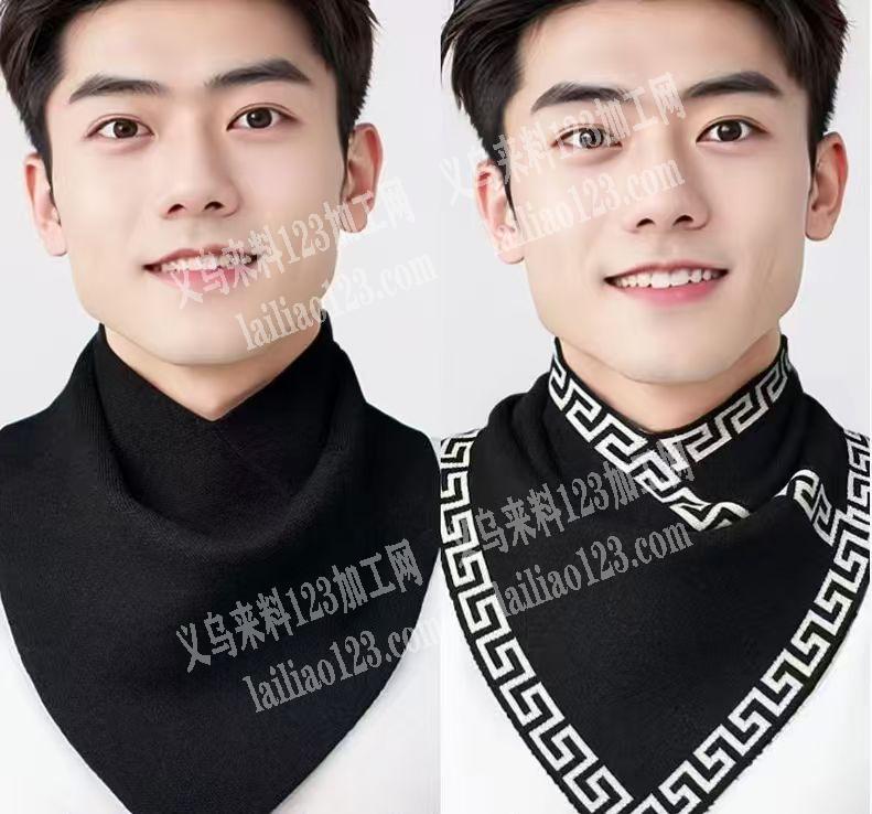 围脖三角巾围巾订单外发加工，如图，寻找围