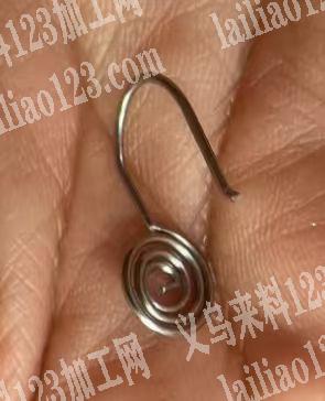 弹簧耳环配件订单，如图，大量要货，