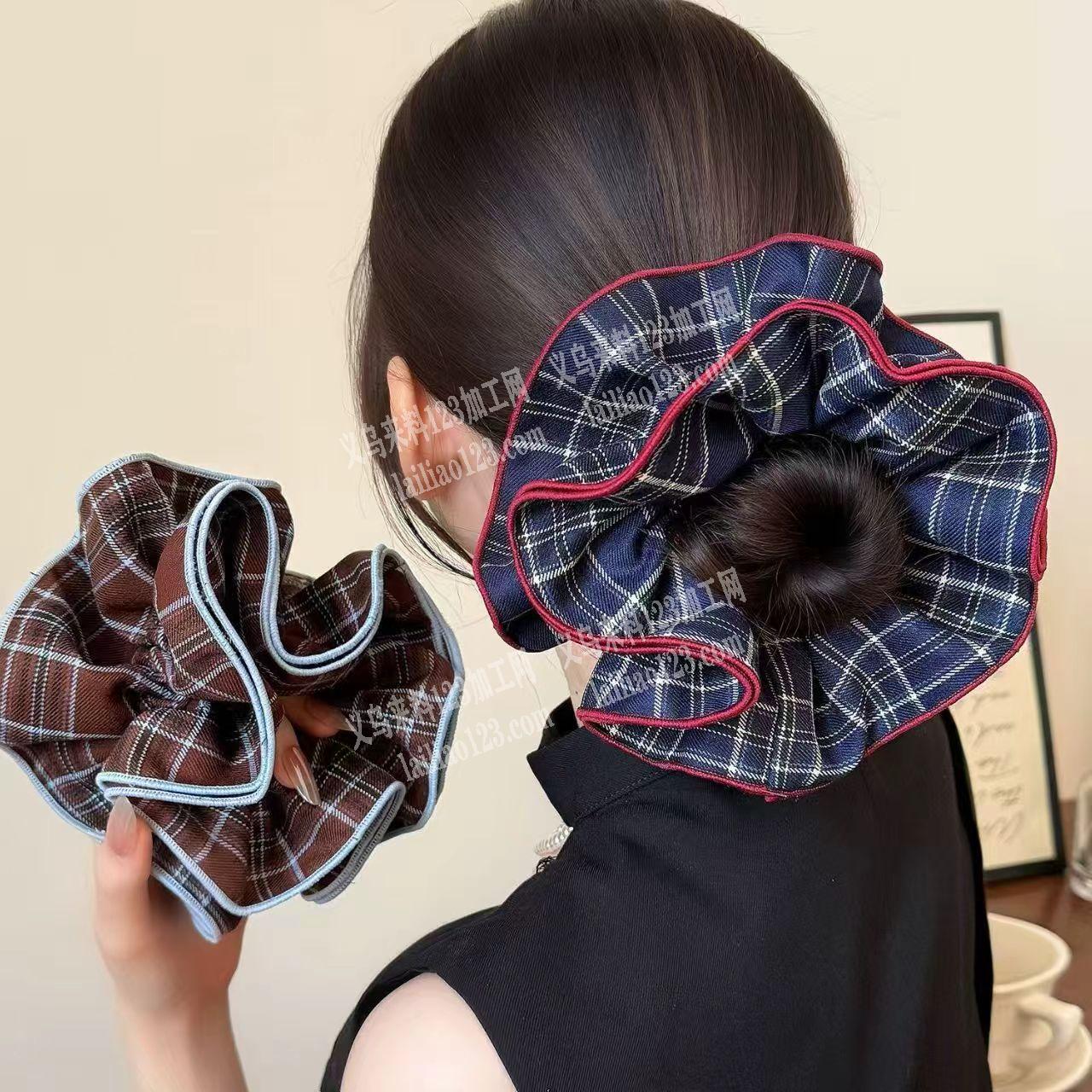 寻找平车加工厂，布艺发圈+拷边的发圈，如