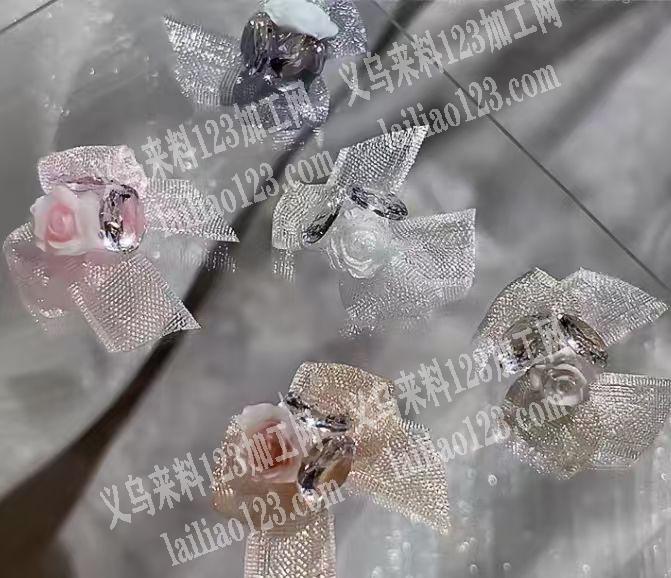 如图，欧根纱蝴蝶配件订单，寻找专业做这个