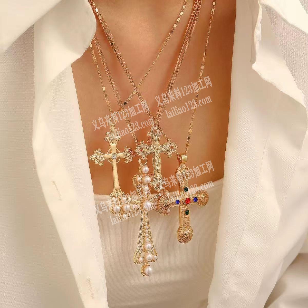 项链订单，如图十字架项链成品订单，寻找成