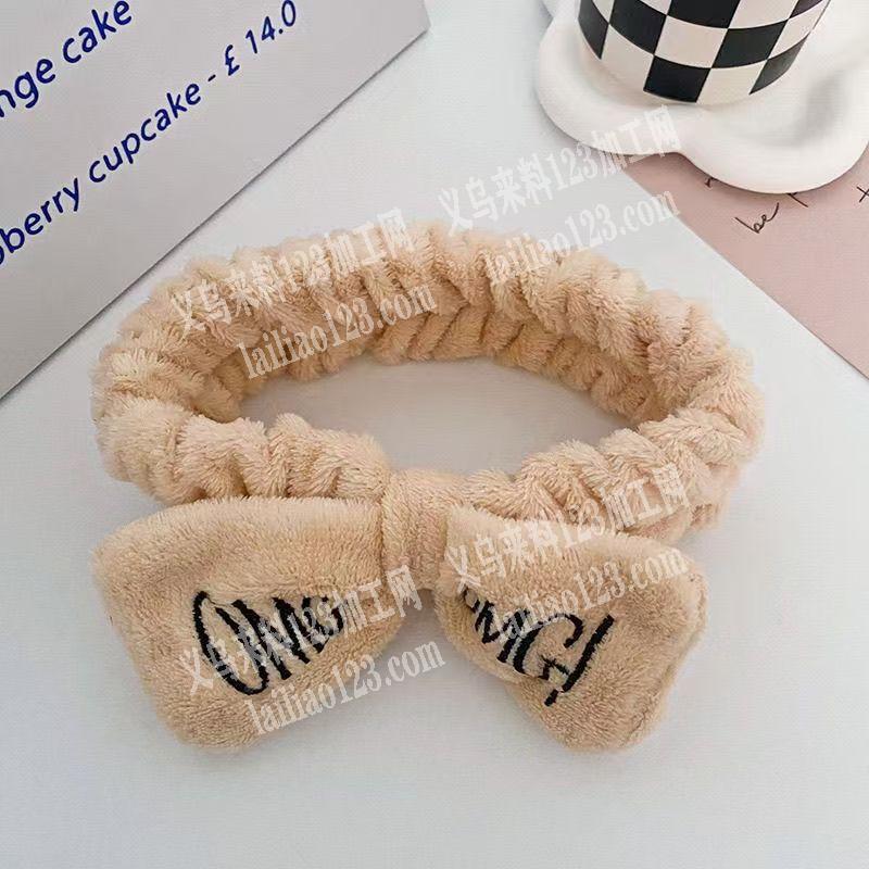 束发带蝴蝶结发带订单，如图，毛绒发带订单