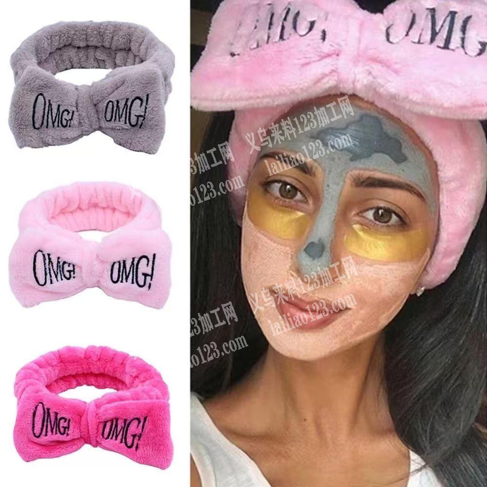 束发带蝴蝶结发带订单，如图，毛绒发带订单