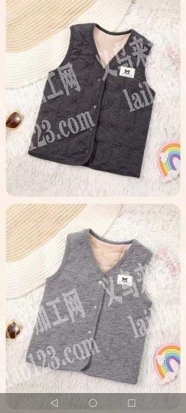 绗缝保暖衣外发