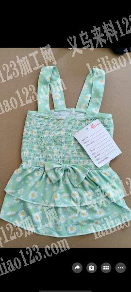 如图小裙子打皱外发加工，寻找专业做打皱的