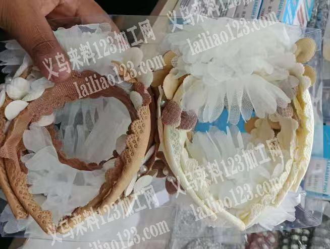 布艺头箍订单《花边布艺头箍》，附图片，。