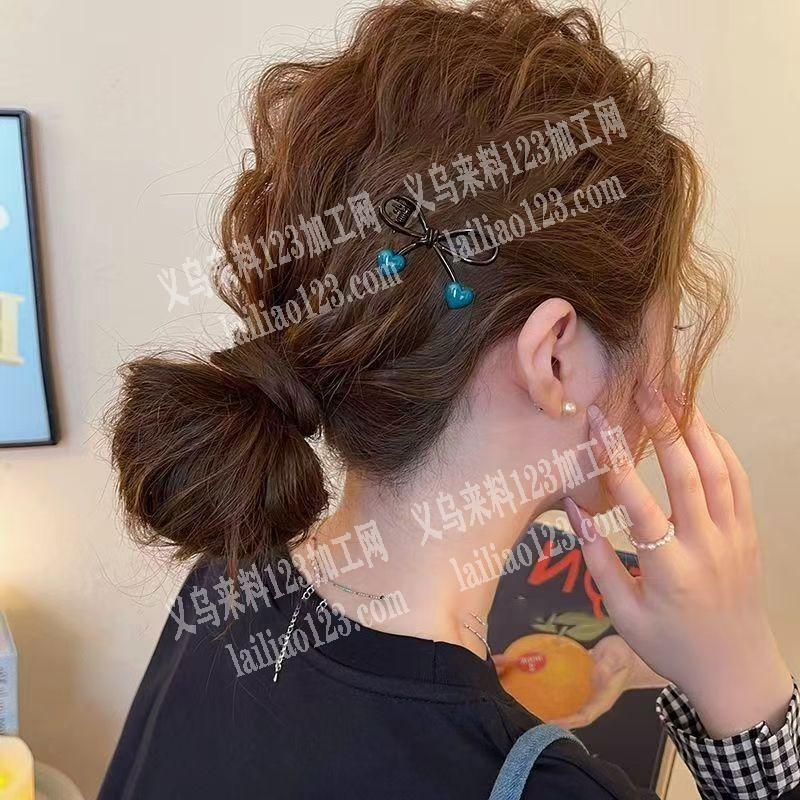 爱心桃蝴蝶结发夹订单，哪家能做请联系详谈