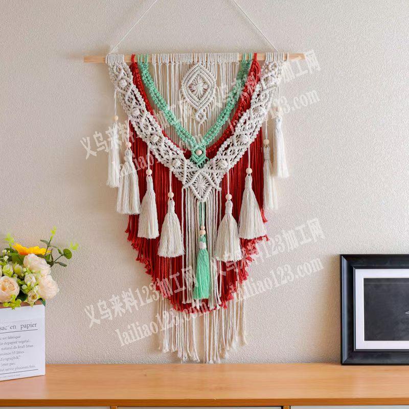 挂件编绳编织的手工活外发，如图，寻找会做