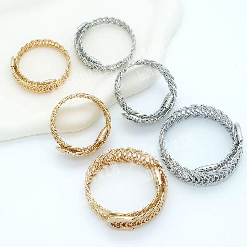 跨境欧美时尚戒指手环订单，如图，弹簧手镯