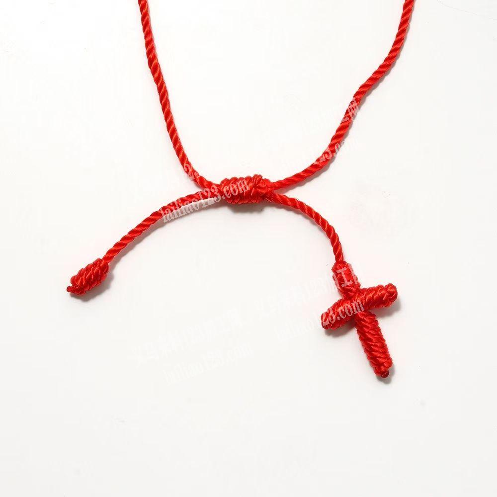 耶稣十字架编绳+编织手链的手工活外发，如