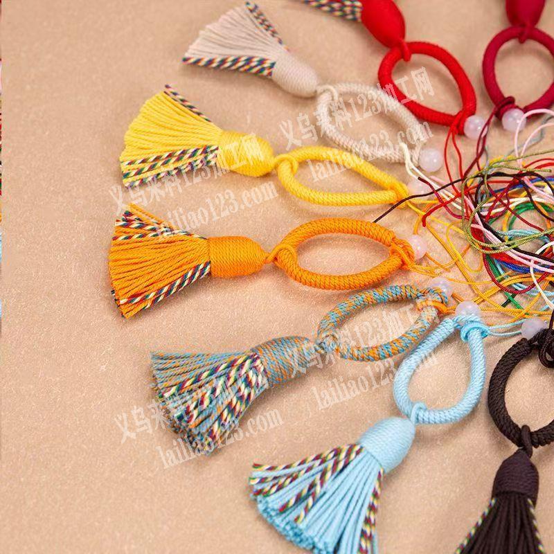 【发外地做】编织|绑流苏挂件的手工活，寻