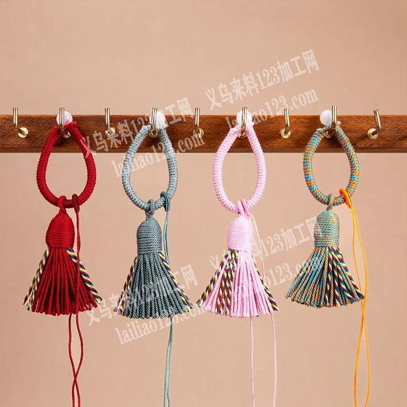 【发外地做】编织|绑流苏挂件的手工活，寻