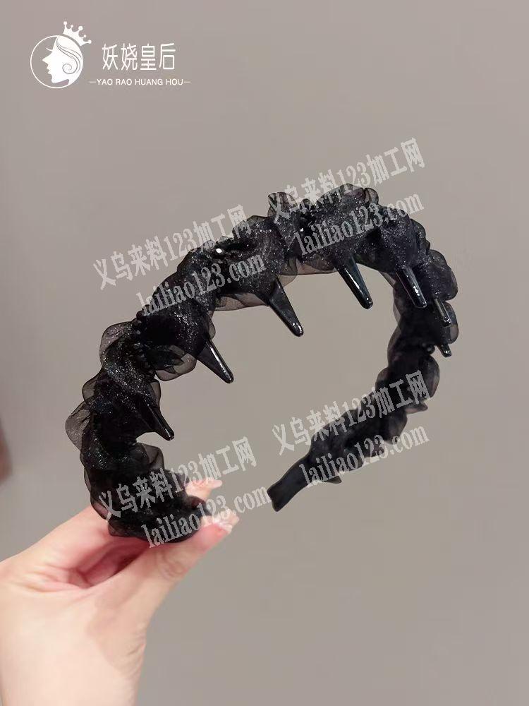 网纱布条绕头箍，如图，这个绕布条的头箍，