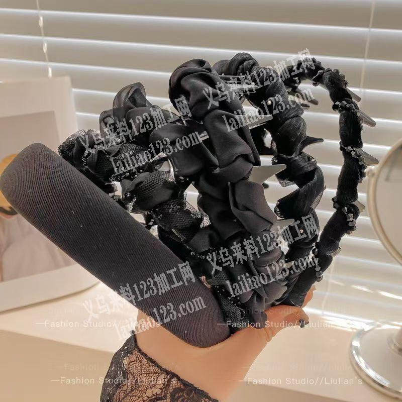 网纱布条绕头箍，如图，这个绕布条的头箍，