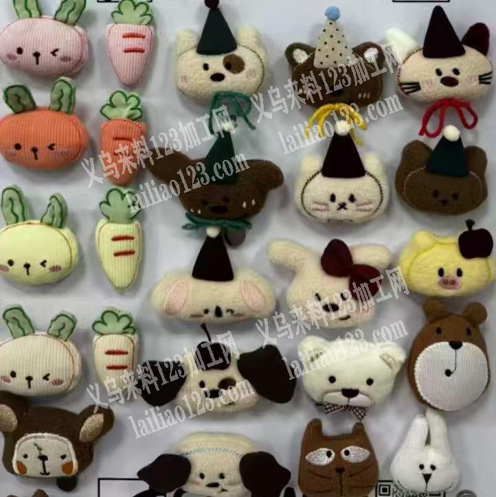 寻找外地玩具头娃娃的工厂，如图，充棉绣花