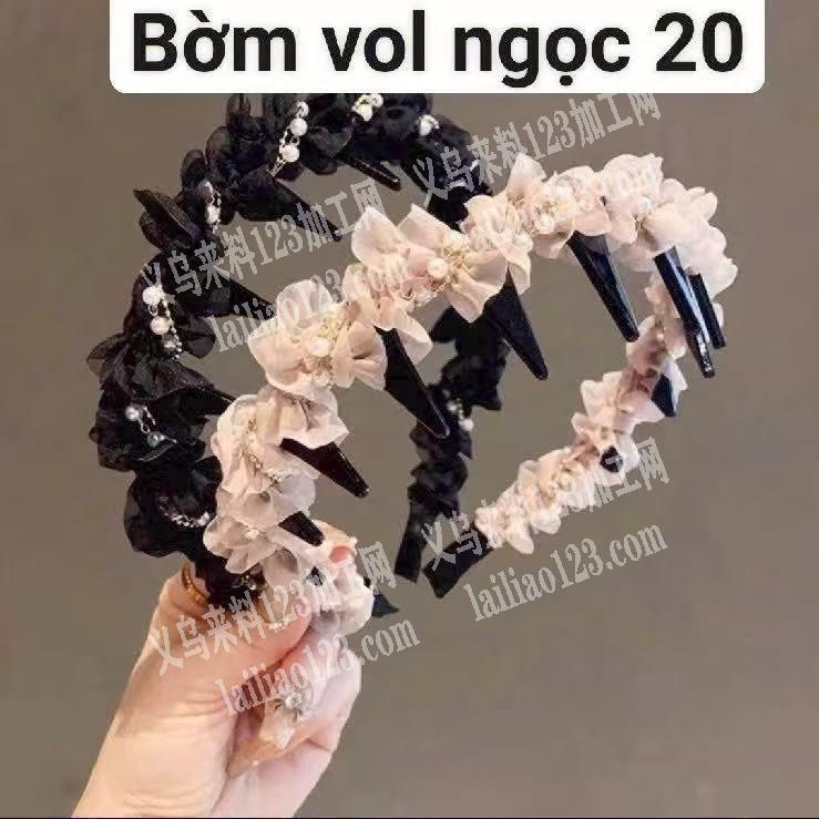 手工缠绕布条的发箍成品订单，如图，寻找专