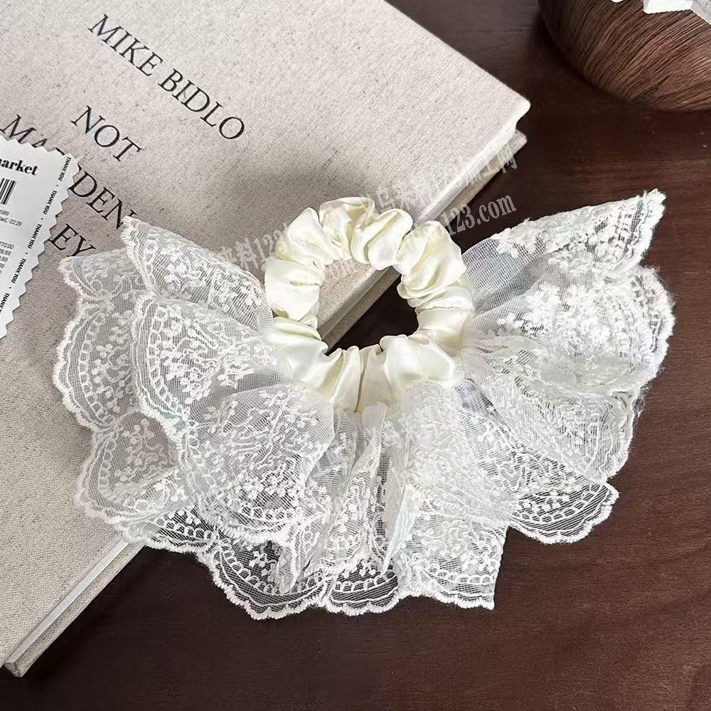 布艺发圈如图【类似花边发圈】款式的，寻找外地的加工厂，发