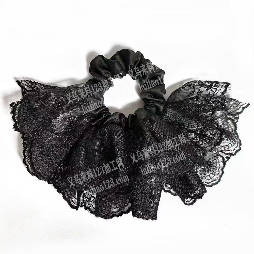 布艺发圈如图【类似花边发圈】款式的，寻找外地的加工厂，发