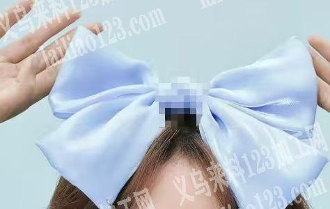 布艺蝴蝶结发夹订单，如图，寻找平车加工厂