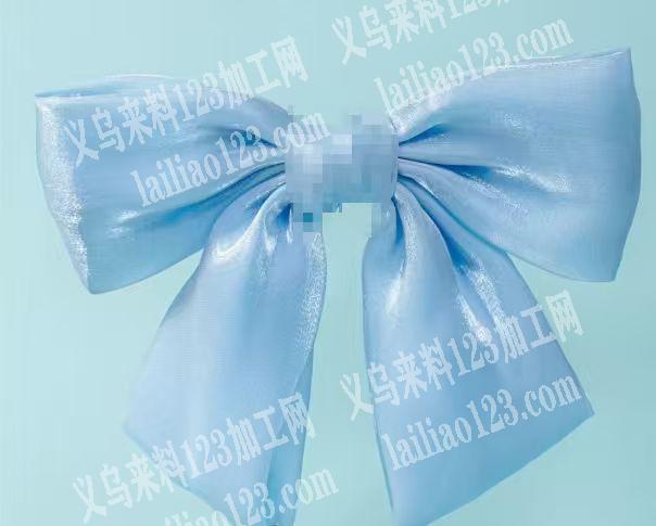 布艺蝴蝶结发夹订单，如图，寻找平车加工厂