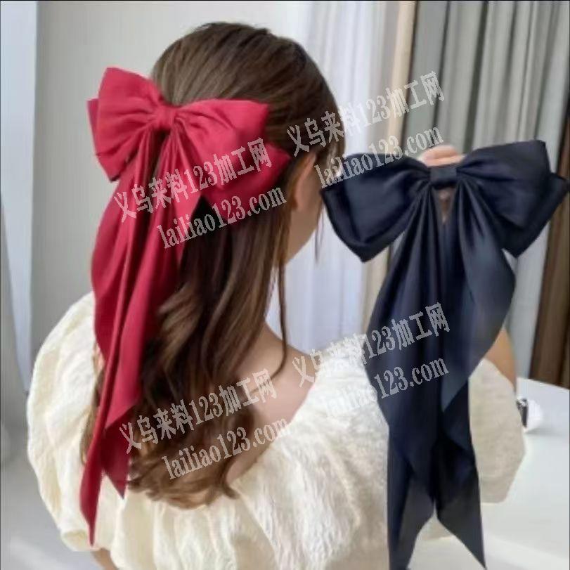 这个蝴蝶结，外发加工，平车和手工做，布艺