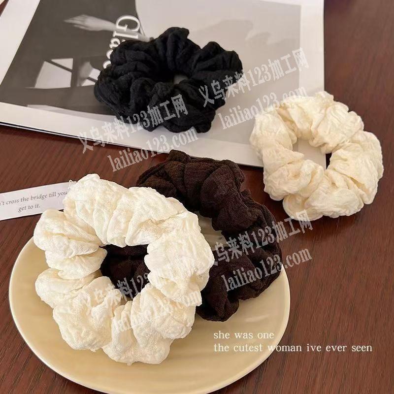 大量布艺发圈订单，如图，采购大肠发圈，量