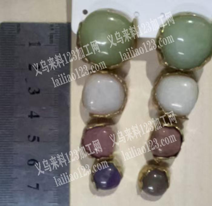 7公分的，如图珠子耳环成品订单，寻找成品