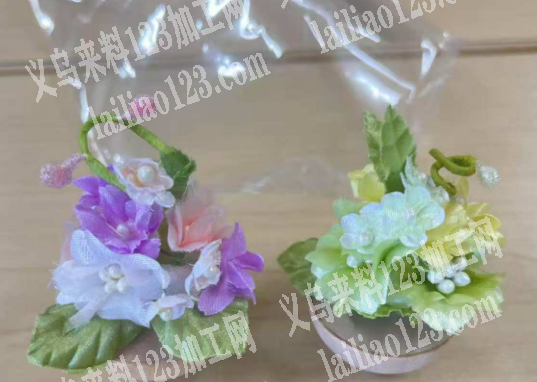 仿真花的手工活外发，如图，寻找会做这个组