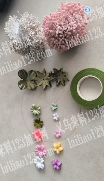 仿真花的手工活外发，如图，寻找会做这个组