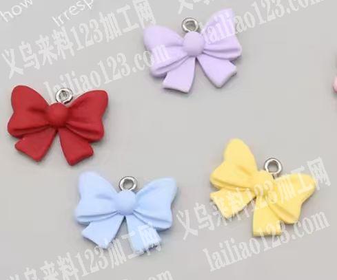 树脂蝴蝶结小配件订单，附图片。寻找工厂。