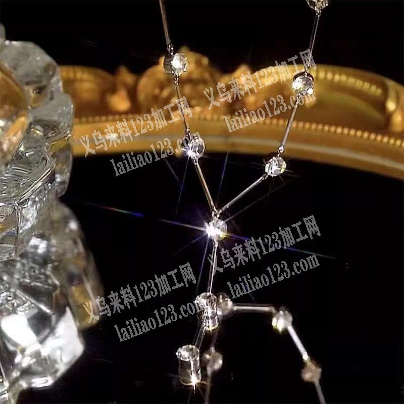 锆石高档项链成品订单，如图，寻找成品工厂