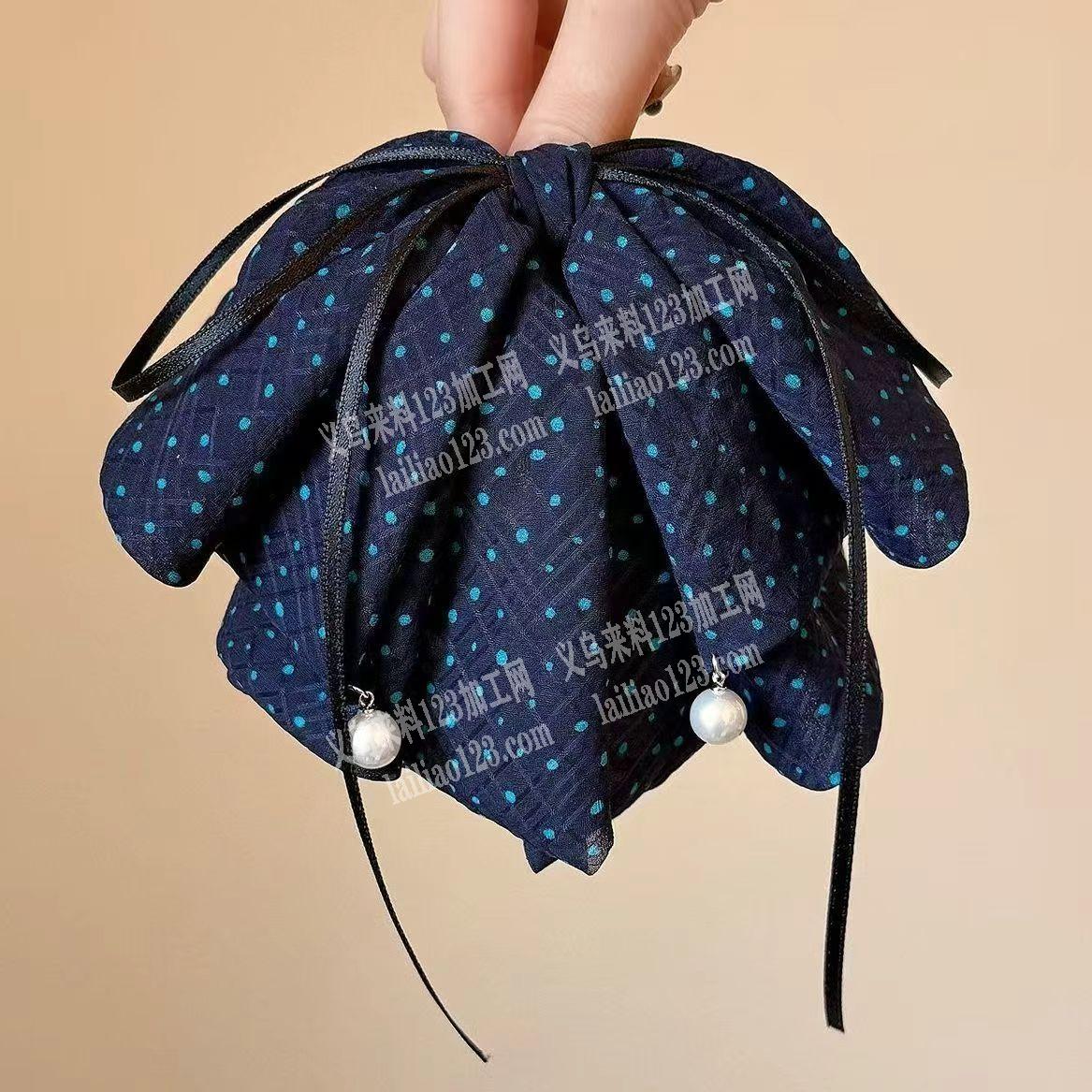 长期有，布艺蝴蝶结饰品手工活外发，如图，