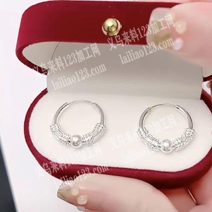 大量合金耳环成品订单，如图，寻找专业做合