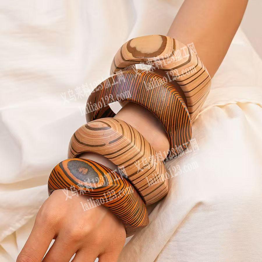 复古木质手镯订单，寻找专业做手镯的工厂合