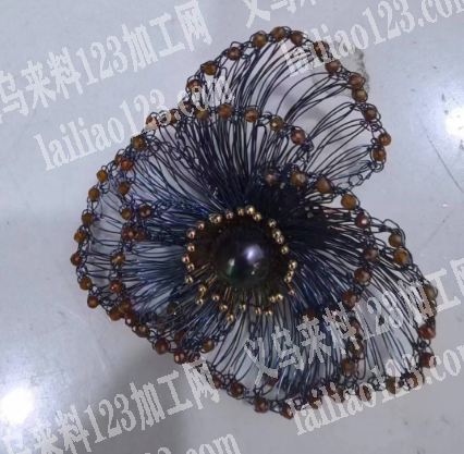 铜丝的钩针编织的手工活外发加工，寻找会做