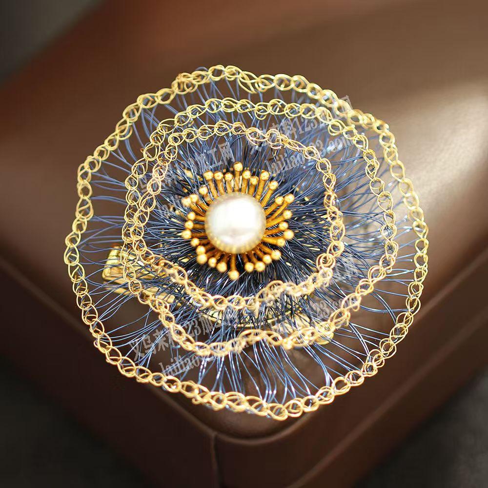 铜丝的钩针编织的手工活外发加工，寻找会做