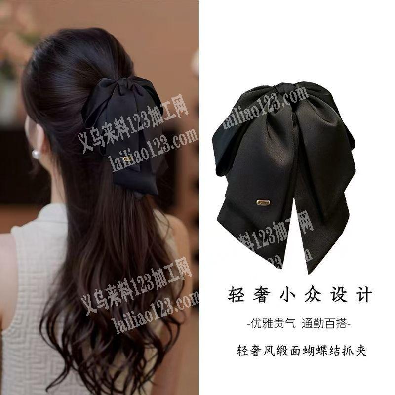 手工布艺蝴蝶结抓夹发饰订单。如图。寻找成