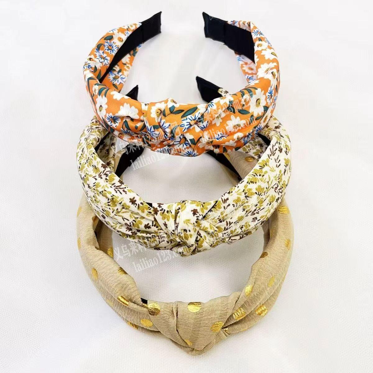 寻找专业做手工布艺发箍的工厂，如图，发义