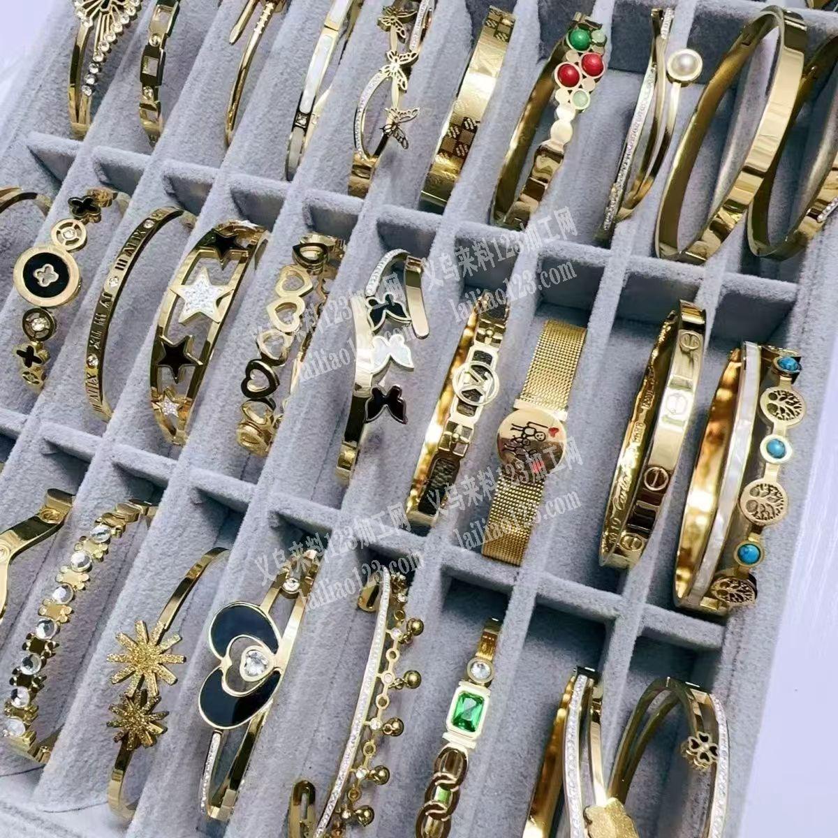 不锈钢的手镯成品订单。，如图，寻找专业做