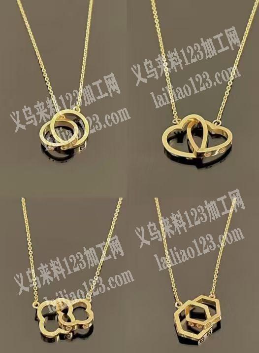 多款项链订单，材质不锈钢的。如图。本厂有