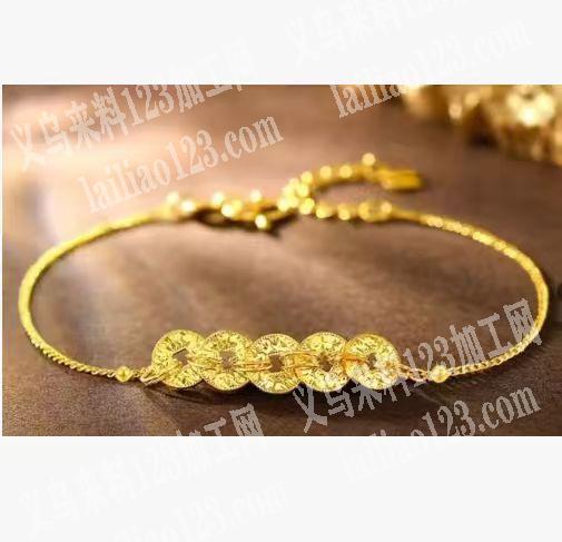 大量五帝铜钱手链订单。，如图，寻找源头工