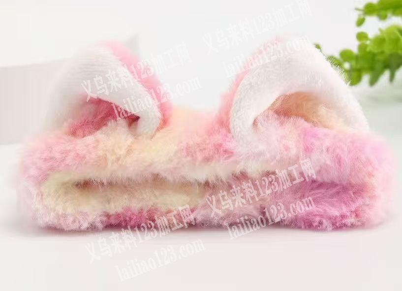 大量猫耳朵毛绒产品外发加工。，寻找专业会