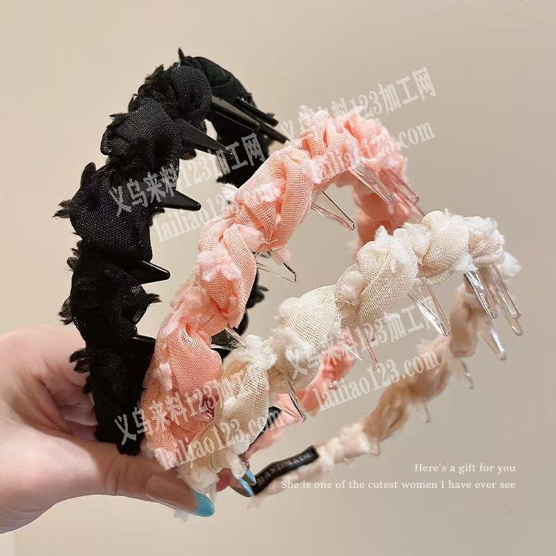 绕布条的发箍成品订单，附图片，寻找成品工