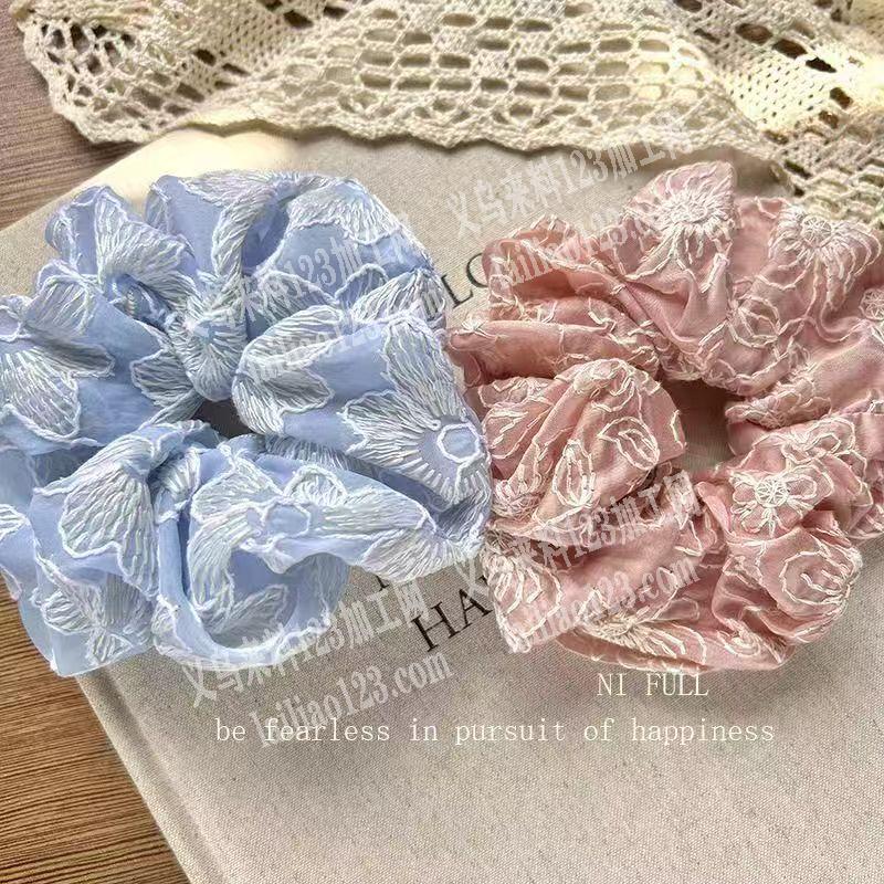 布艺发圈+头箍订单，成品工厂联系我，有订